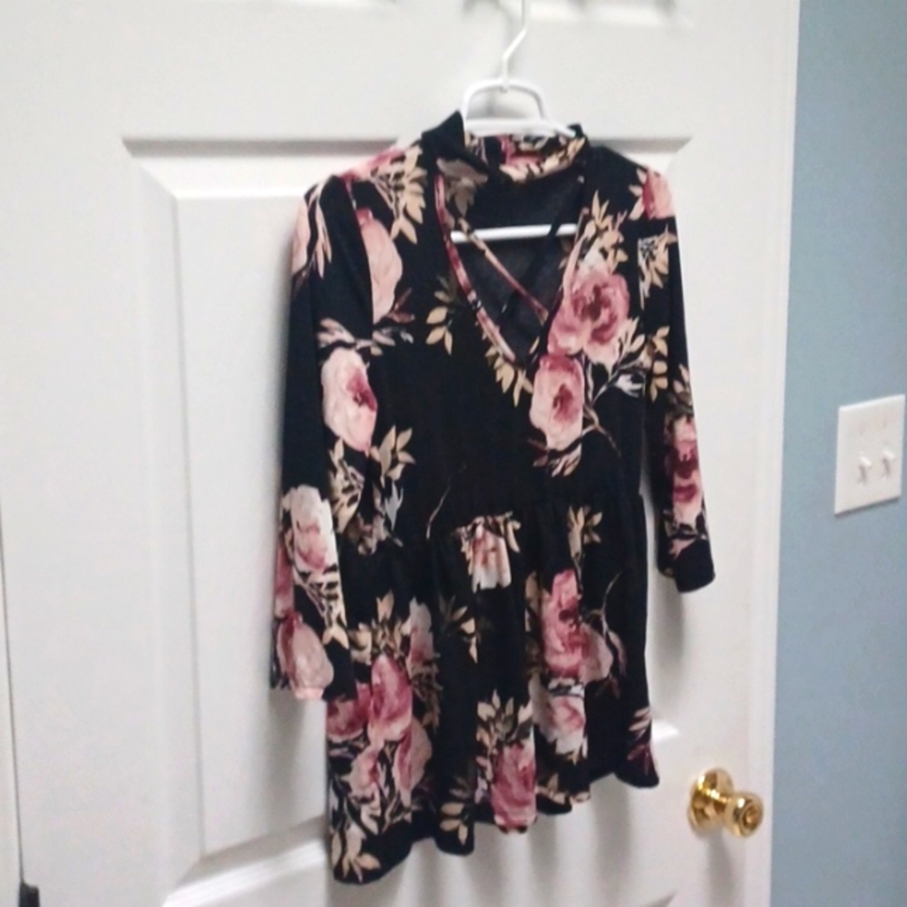 Pink Peony Floral Blouse
